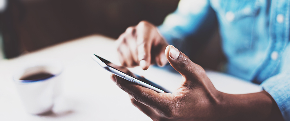 Using app on mobile phone